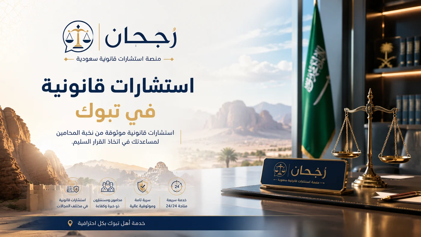 غلاف صفحة استشارات قانونية في تبوك