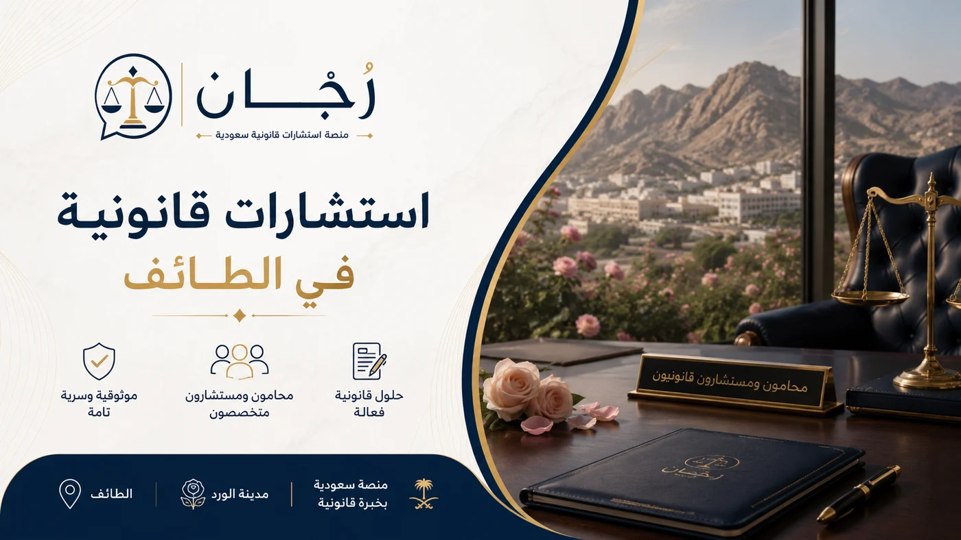 غلاف صفحة استشارات قانونية في الطائف