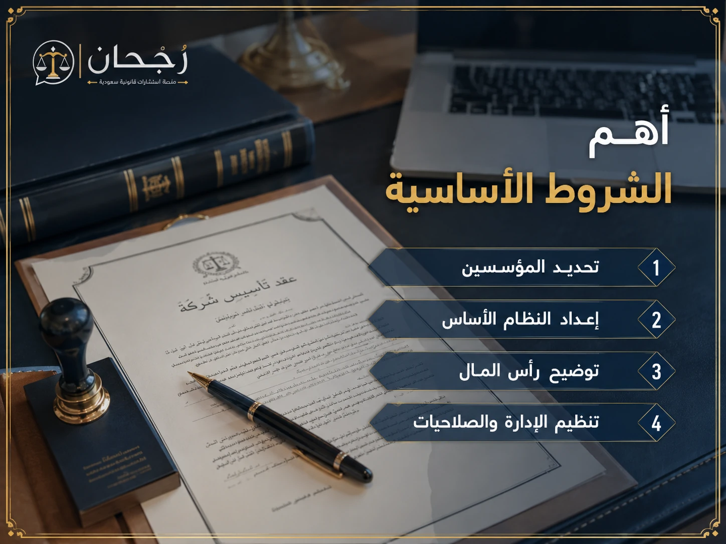 صورة توضيحية عن الشروط الأساسية لتأسيس الشركات المساهمة المقفلة
