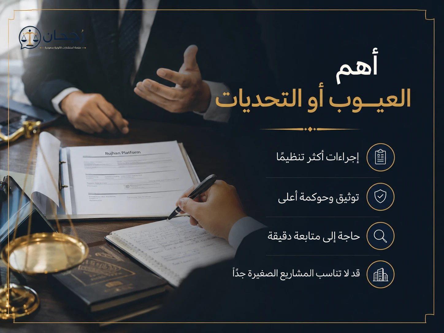إنفوجرافكس يوضح تحديات وعيوب الشركات المساهمة المقفلة