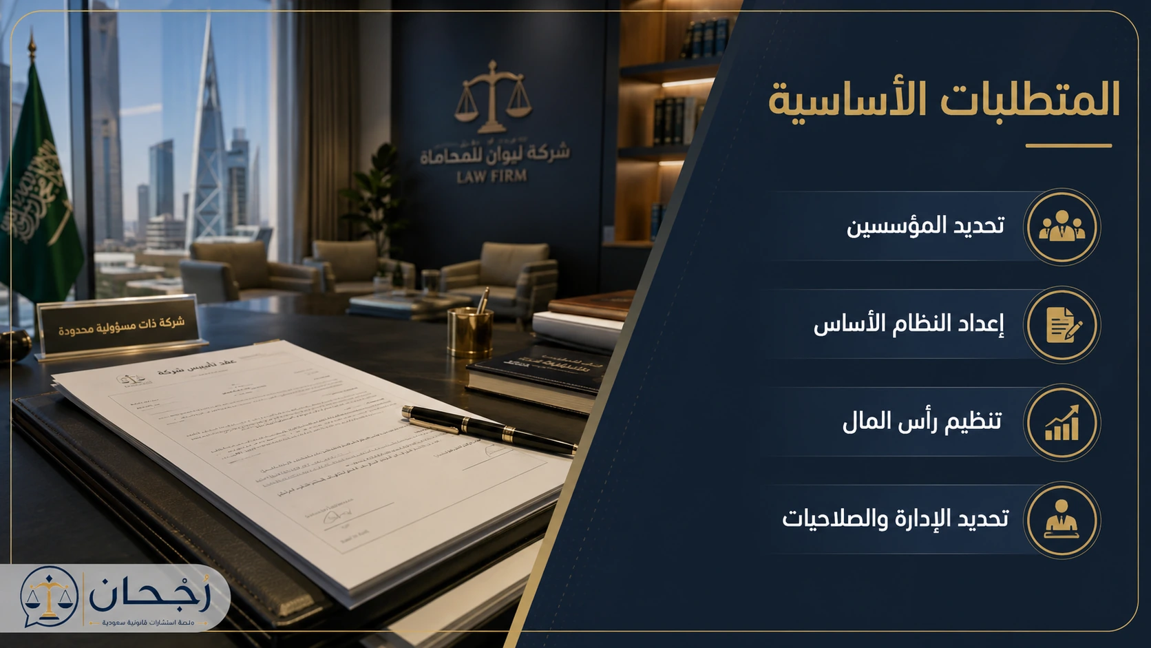 إنفوجرافكس يوضح المتطلبات الأساسية لتأسيس شركة مساهمة مقفلة