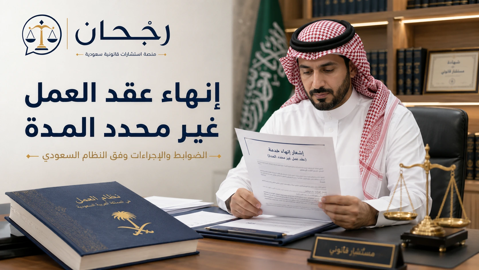 عقد العمل غير محدد المدة للسعوديين في مكتب قانوني