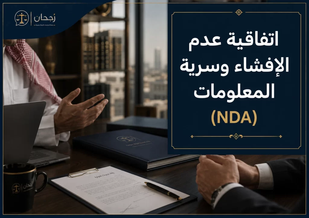صورة غلاف عن اتفاقية عدم الإفشاء وسرية المعلومات.