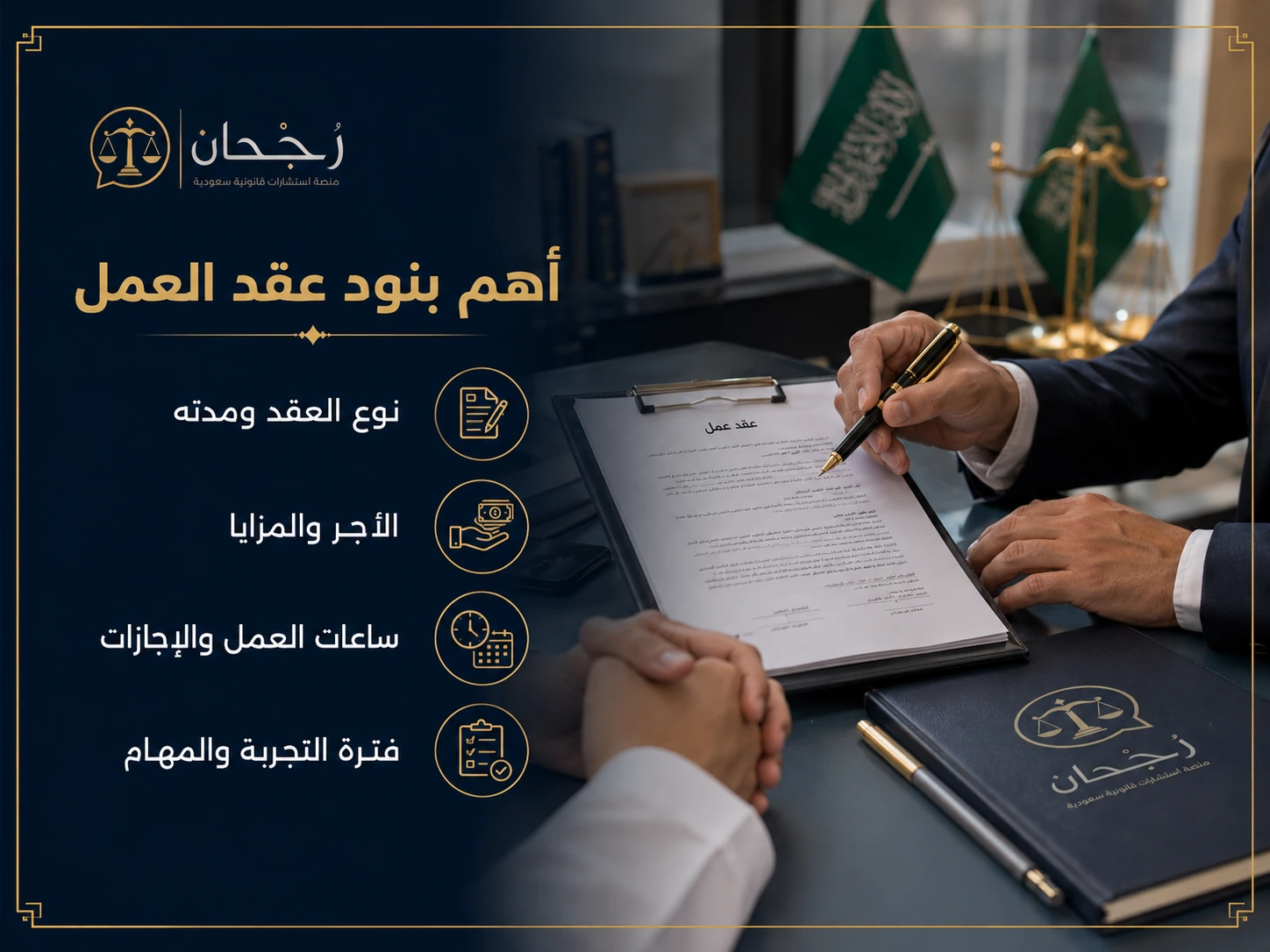أهم بيانات عقد العمل الجديد