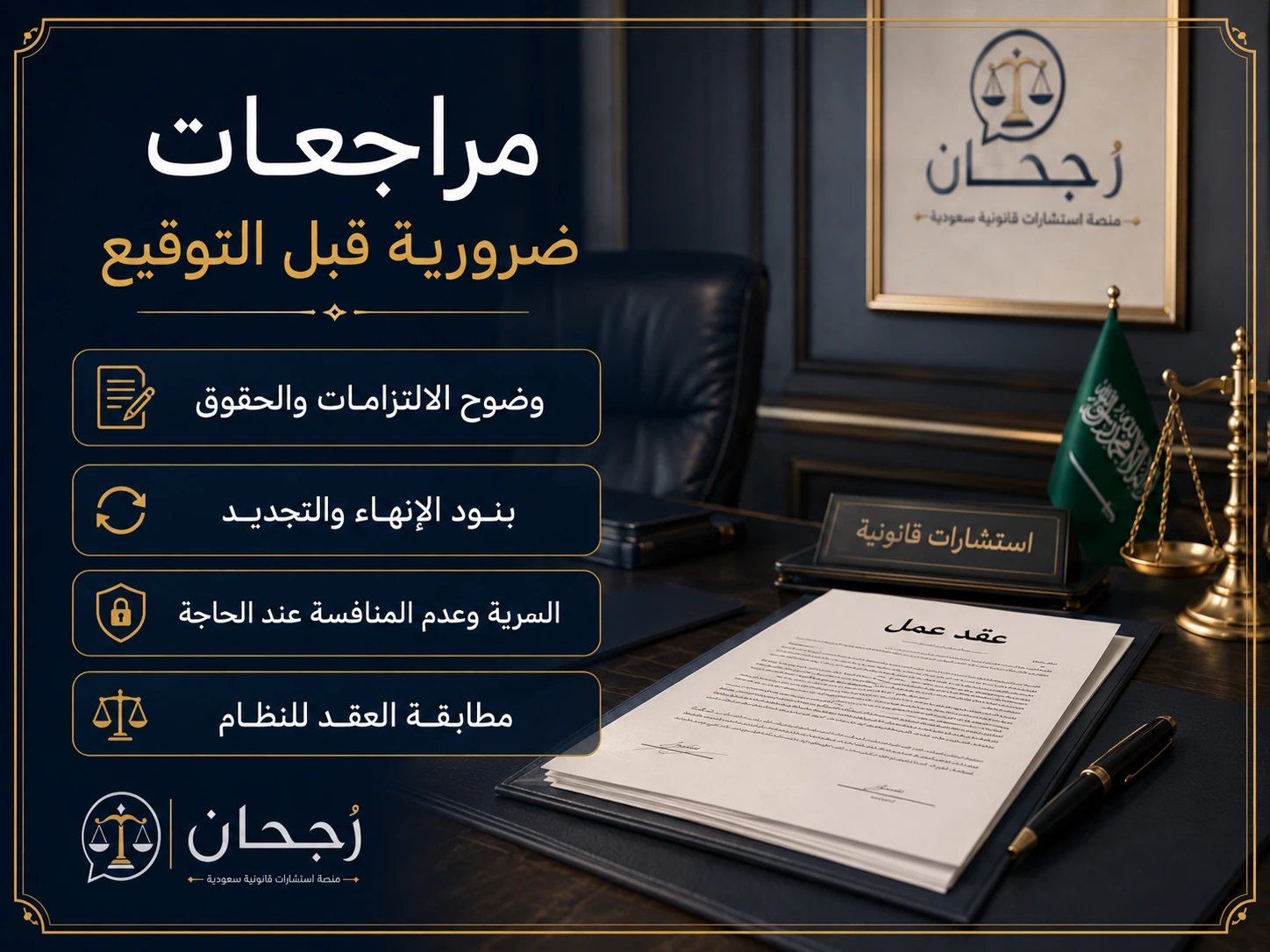 نقاط مراجعة عقد العمل قبل القبول