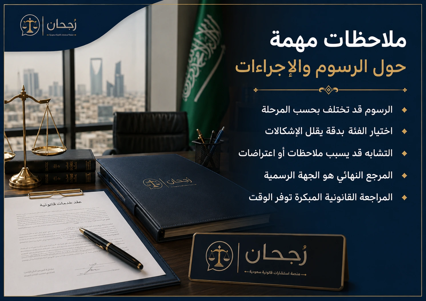 إنفوجرافكس يوضح ملاحظات مهمة حول رسوم تسجيل العلامة التجارية