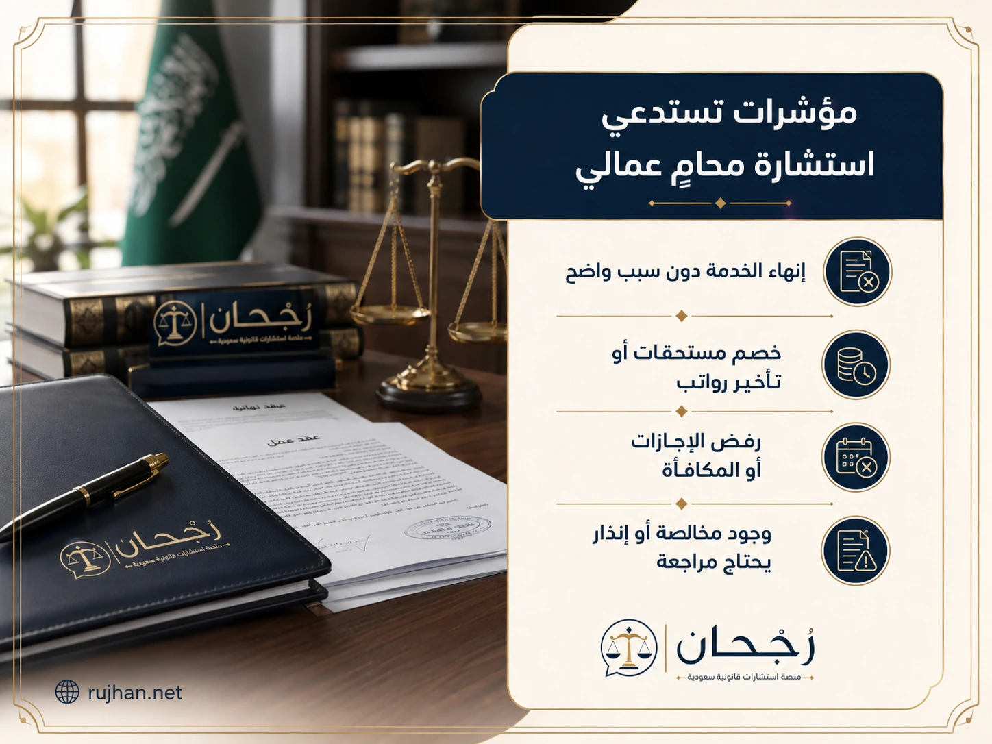 مؤشرات تستدعي استشارة محام عمالي