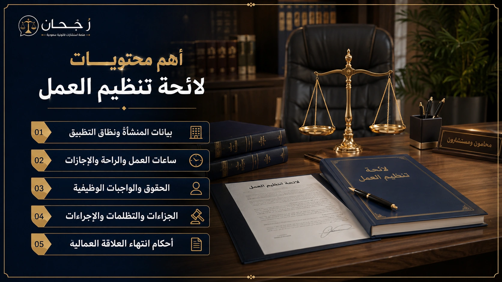 إنفوجرافكس يوضح أهم محتويات لائحة تنظيم العمل