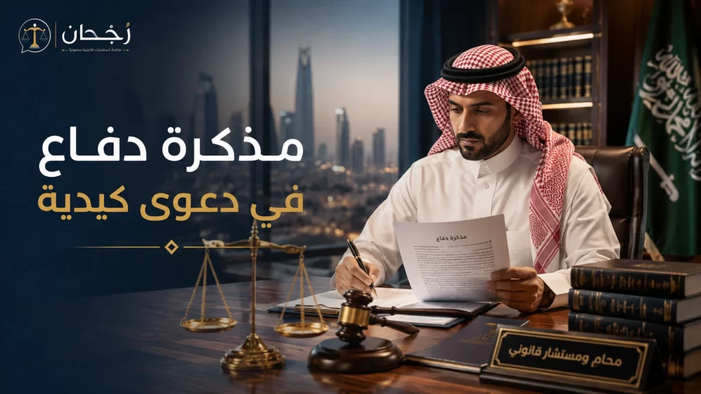 مذكرة دفاع في دعوى كيدية - رُجحان للاستشارات القانونية