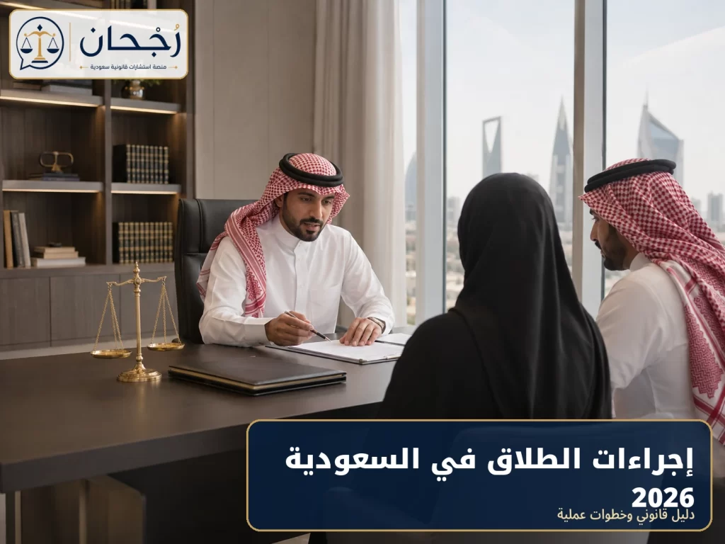 إجراءات الطلاق في السعودية 2026 - رُجحان للاستشارات القانونية