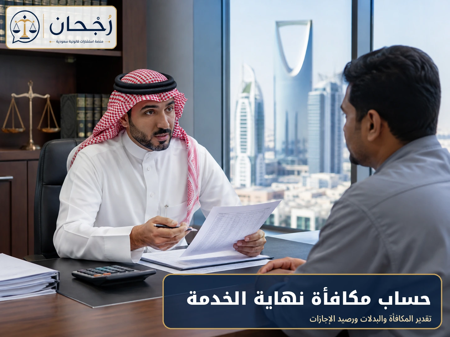 حساب مكافأة نهاية الخدمة في السعودية