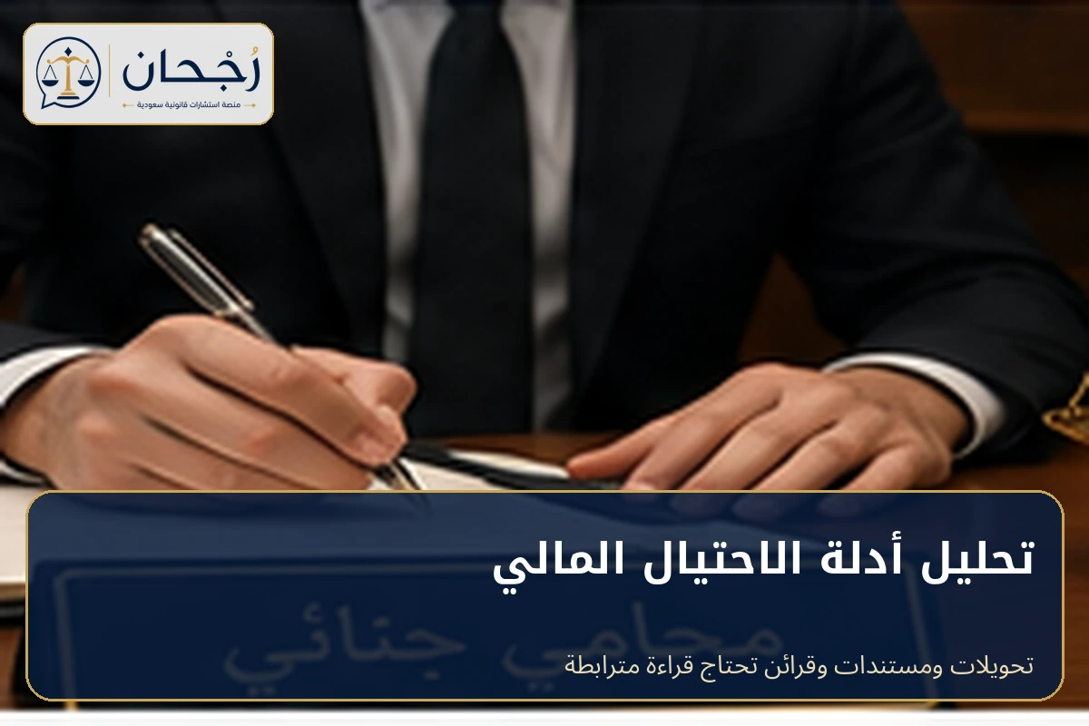 تحليل أدلة الاحتيال المالي