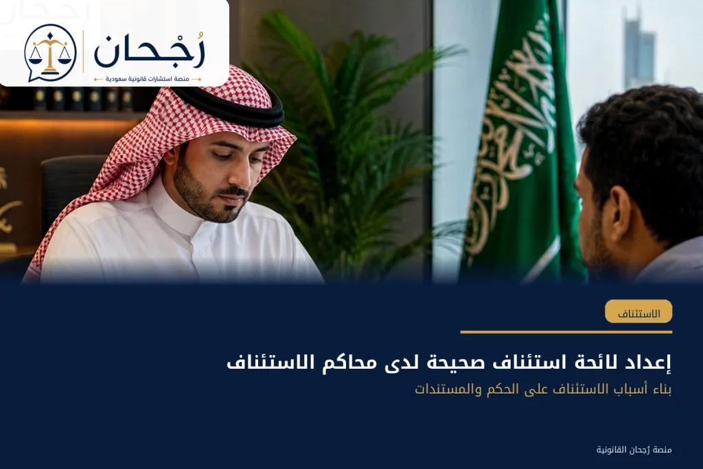 إعداد لائحة استئناف صحيحة لدى محاكم الاستئناف - رُجحان للاستشارات القانونية
