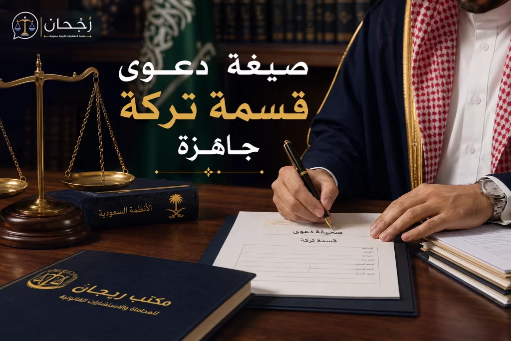 صيغة دعوى قسمة تركة جاهزة - رُجحان للاستشارات القانونية