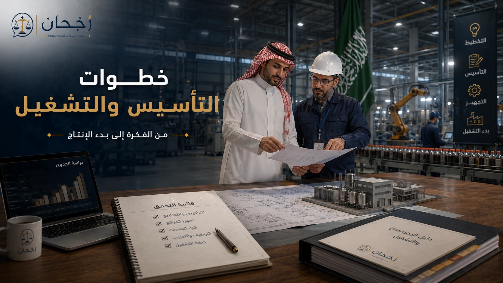 خطوات تأسيس وتشغيل مصنع في السعودية