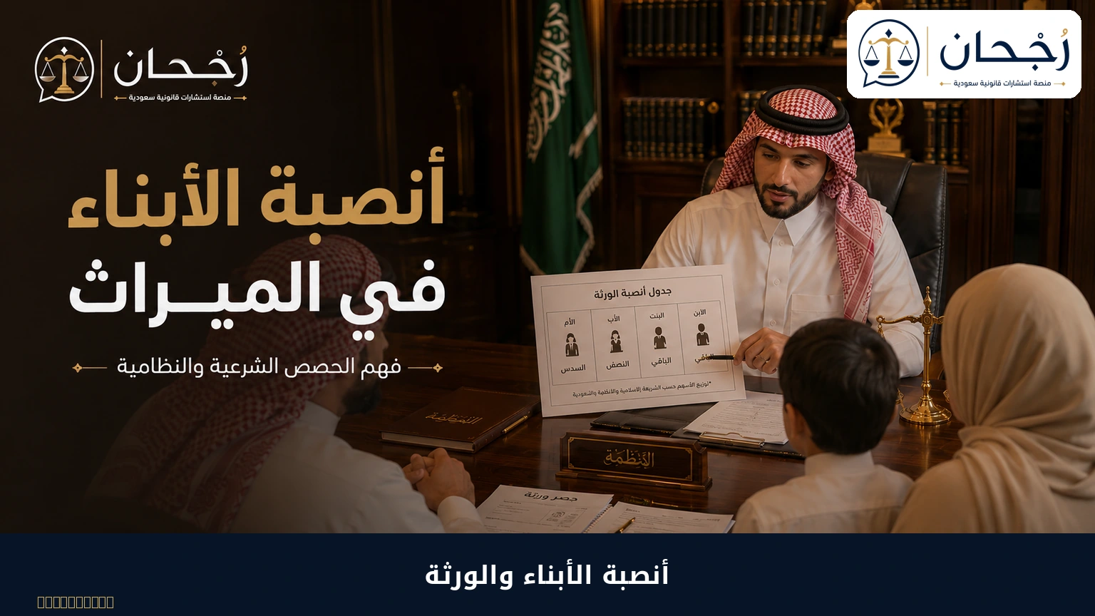 أنصبة الأبناء والورثة في الميراث