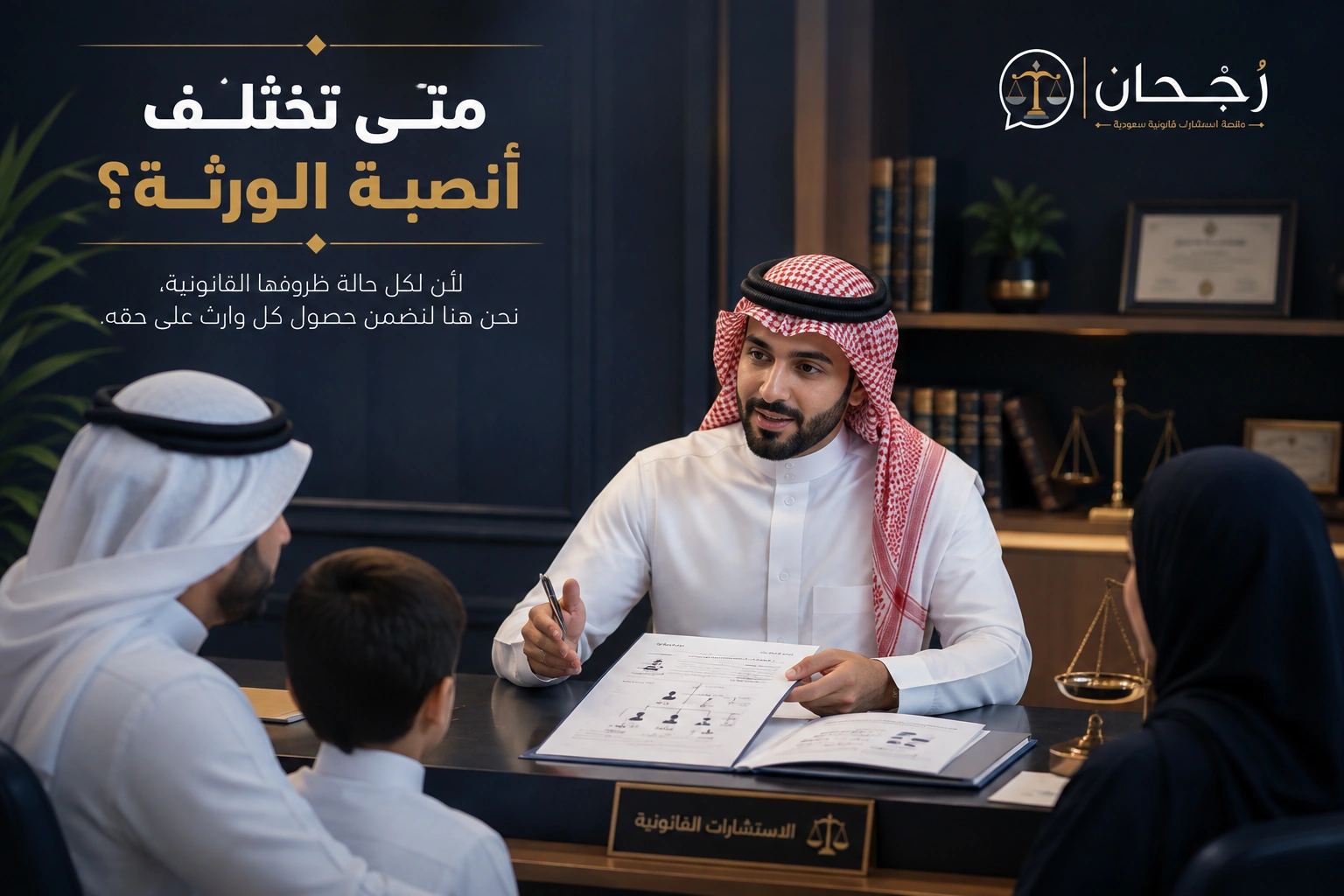 استشارة قانونية حول أنصبة الورثة