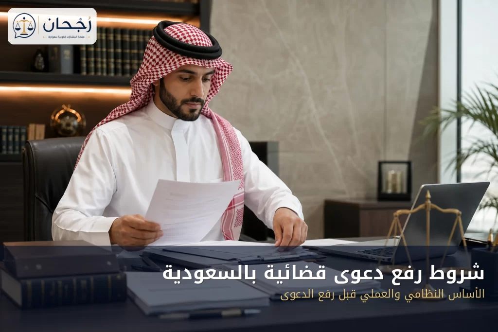 شروط رفع دعوى قضائية بالسعودية - رُجحان للاستشارات القانونية