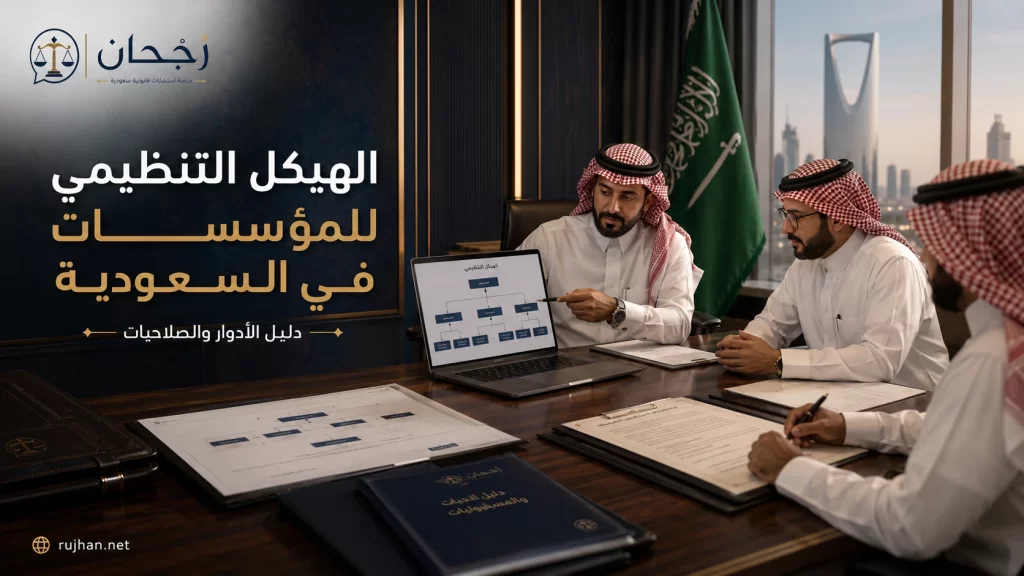 الهيكل التنظيمي للمؤسسات في السعودية - رُجحان للاستشارات القانونية