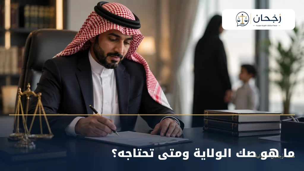 ما هو صك الولاية ومتى تحتاجه؟ - رُجحان للاستشارات القانونية