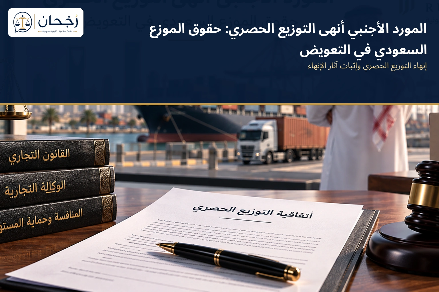 المورد الأجنبي أنهى التوزيع الحصري وحقوق الموزع السعودي