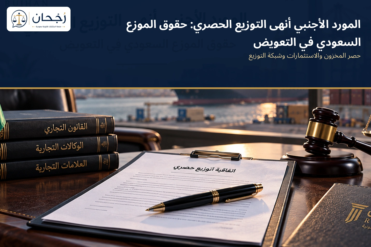 إشعار إنهاء التوزيع الحصري وآثاره المالية