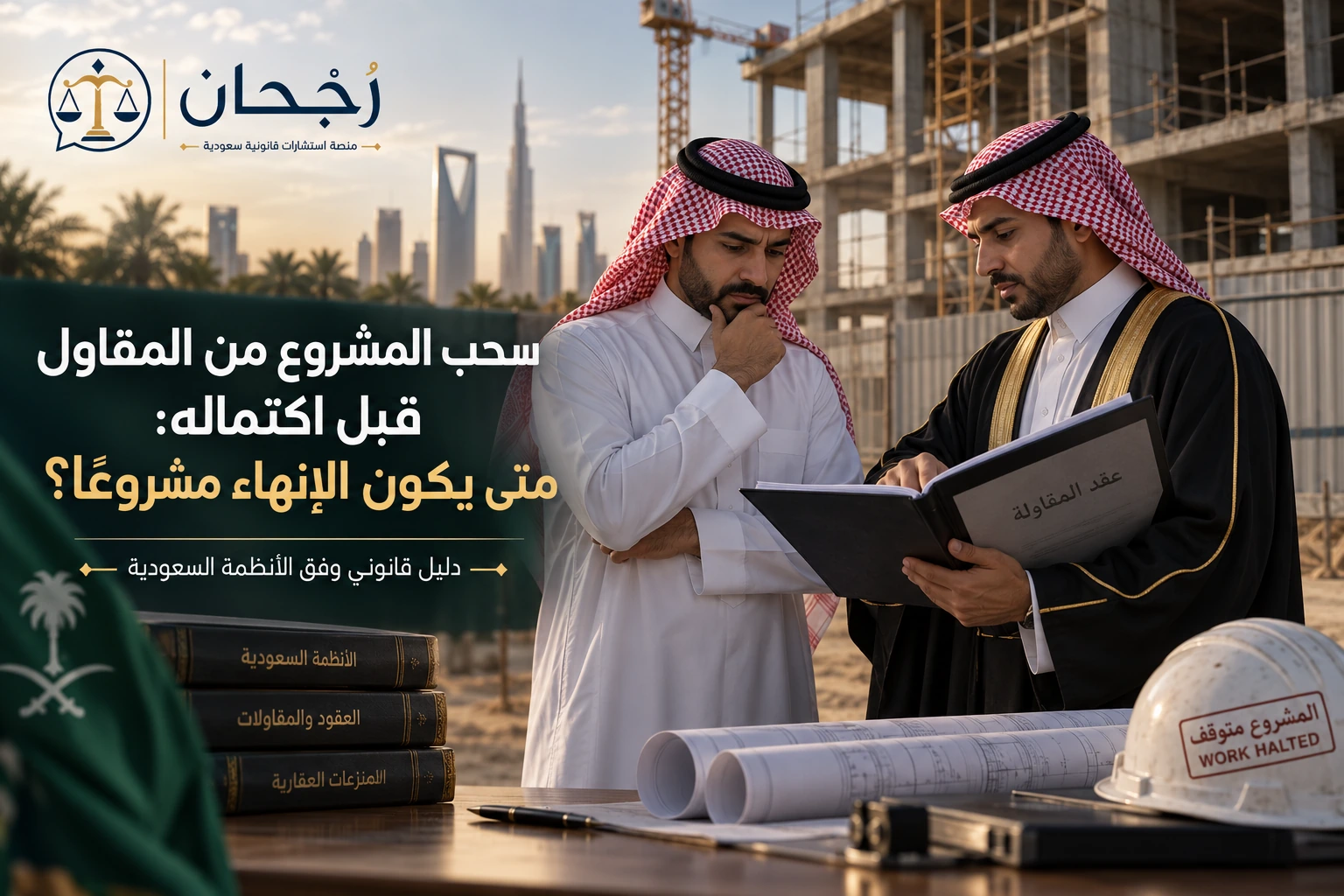 سحب المشروع من المقاول قبل اكتماله في السعودية