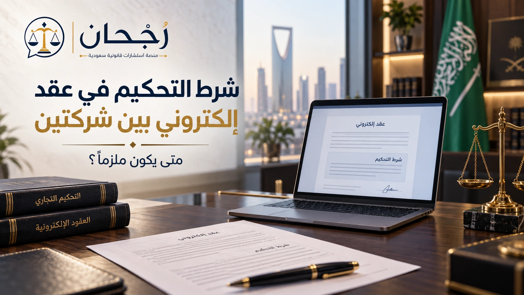 شرط التحكيم في عقد إلكتروني بين شركتين