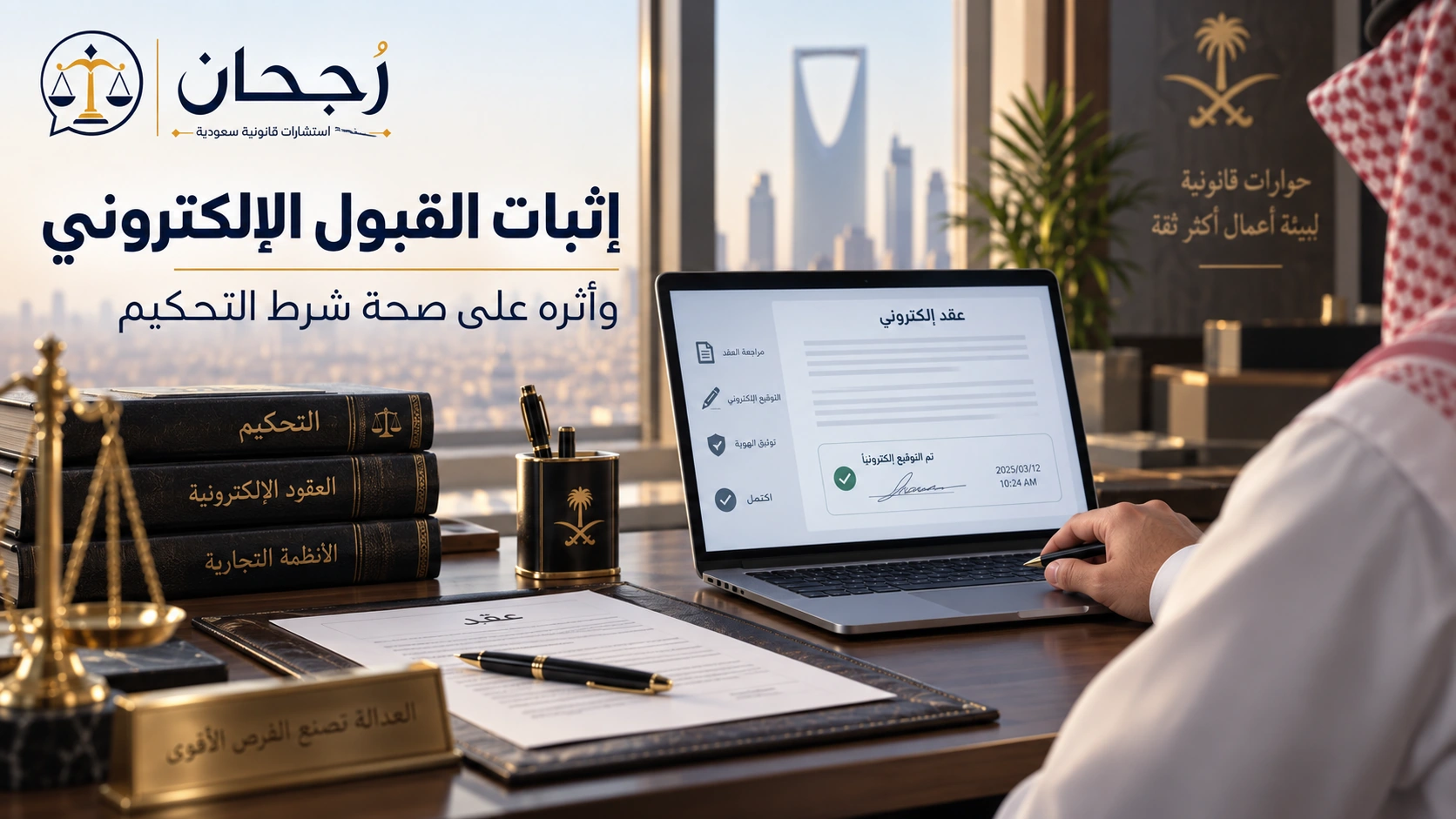 إثبات الموافقة الإلكترونية على شرط التحكيم