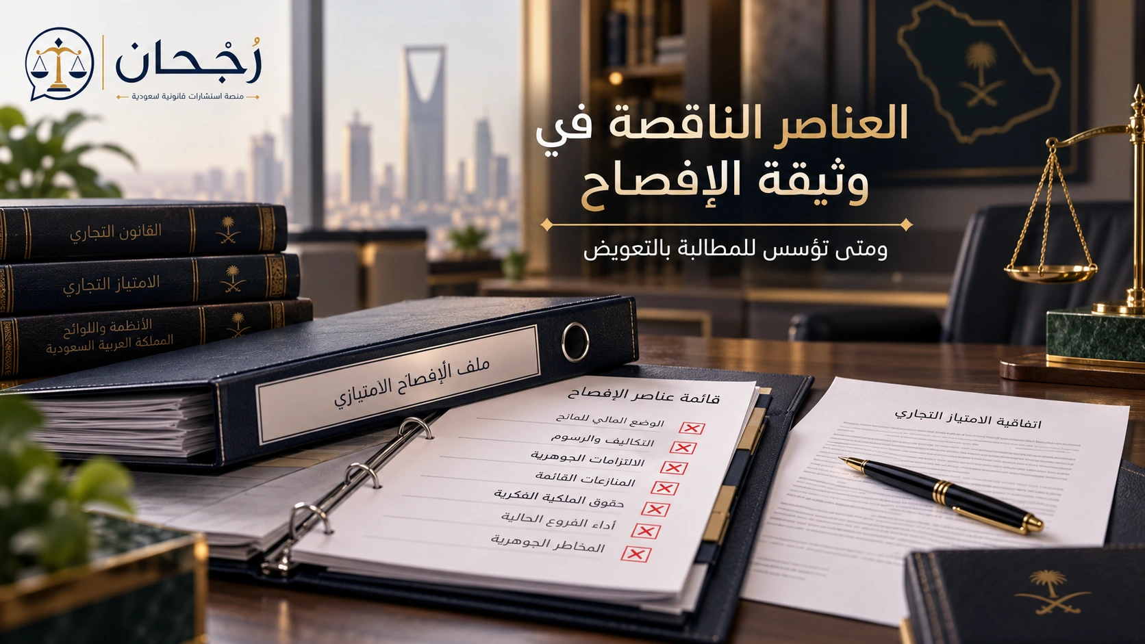 مراجعة وثيقة الإفصاح قبل توقيع الامتياز
