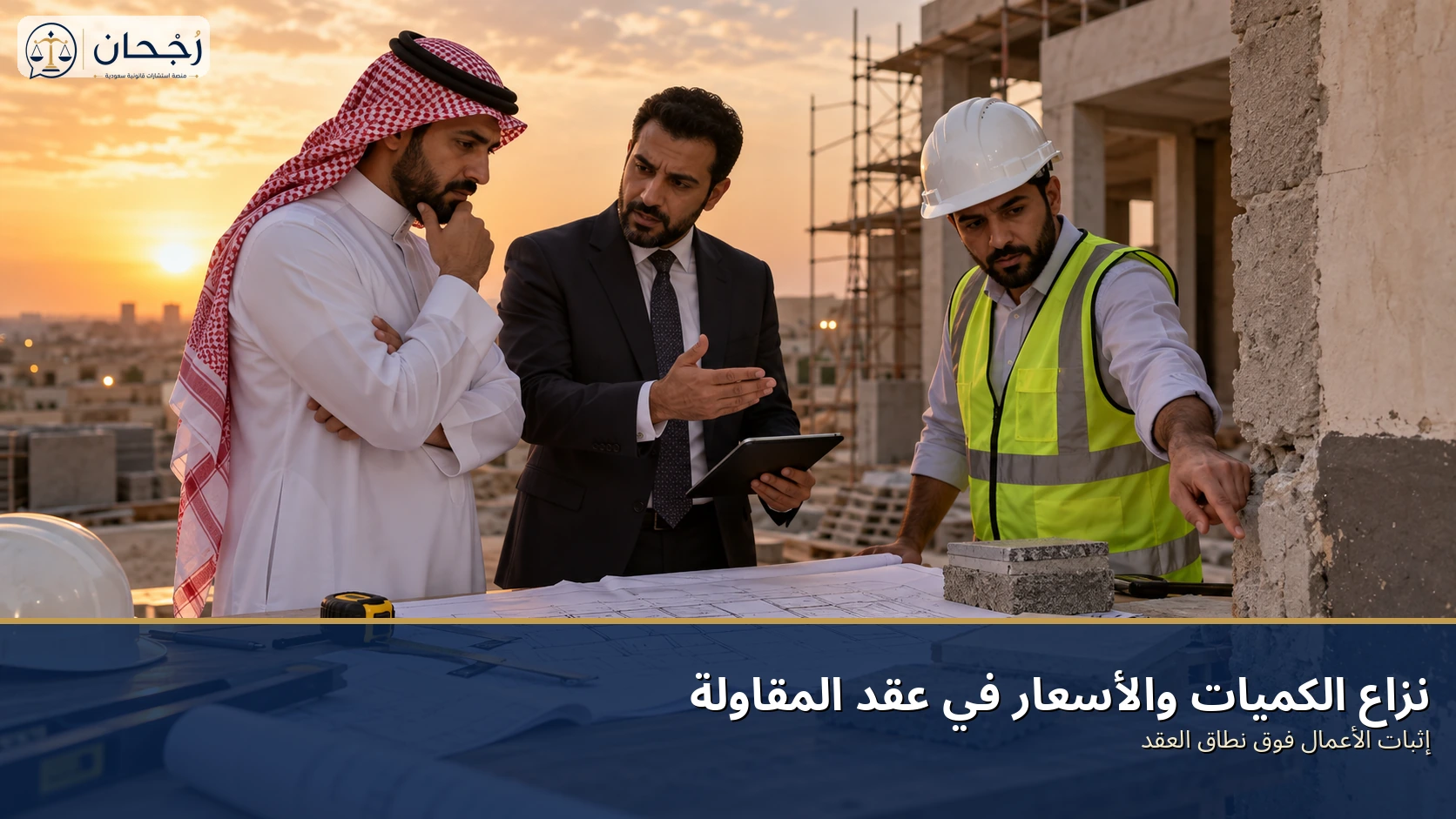 نزاع الكميات والأسعار في عقد المقاولة