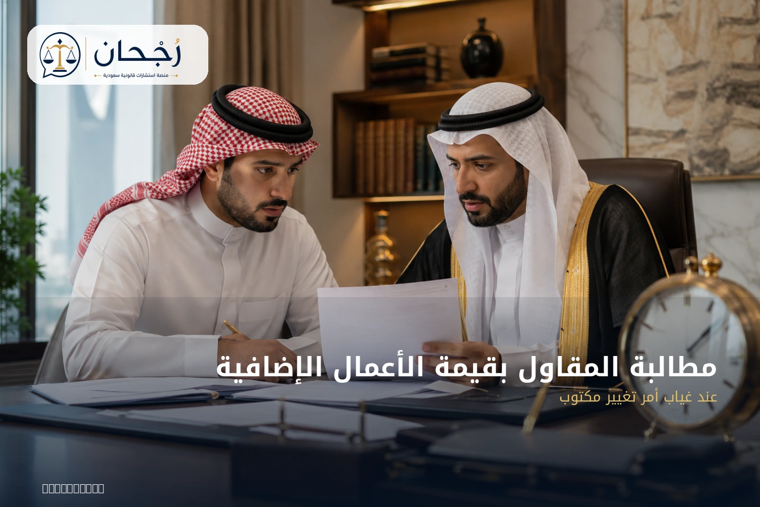 مطالبة المقاول بقيمة الأعمال الإضافية عند غياب أمر تغيير مكتوب